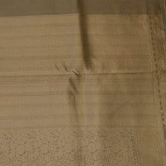 Pale Gold Benares Chanderi Saree with Full Zari