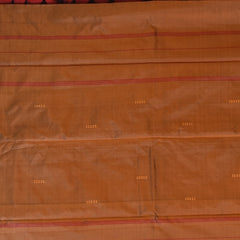 Kanchivaram silk Crimson Rust Saree with Blouse