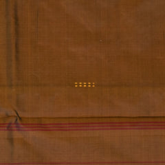 Kanchivaram silk Crimson Rust Saree with Blouse