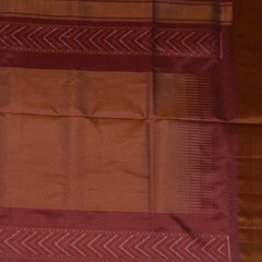 Pochampally Ikkat Magenta Saree with Three-Layered Border and Blouse