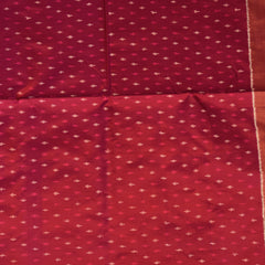 Pochampally Ikkat Magenta Saree with Three-Layered Border and Blouse