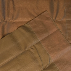 Kanchipuram Silk Taupe Saree with Blouse