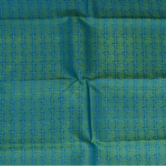 Kanchipuram Silk Teal Saree with Blouse