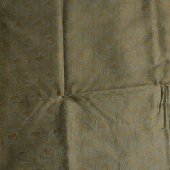 Honeydew Benares Chanderi Silk Saree with Full Zari