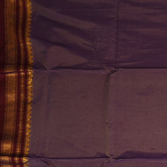Ilkal Cotton Silk Plum Purple Saree with Blouse
