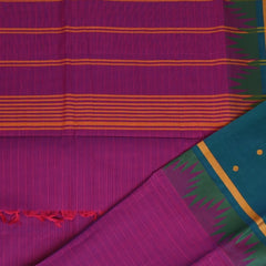 Kanchi Cotton Dark Pink With Two Color Border