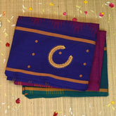 Kanchi Cotton Dark Pink With Two Color Border