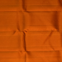 Kanchipuram Silk Amber Brown Saree with Blouse