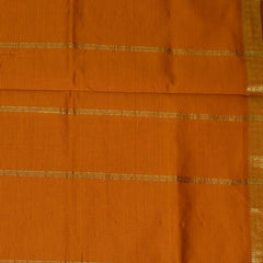 Kanchi Semi Cotton Green Saree With Zari Border