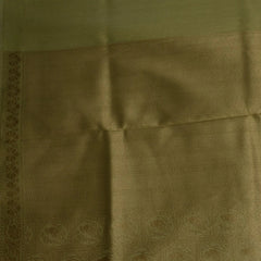 Pale Gold Benares Chanderi Saree with Full Zari