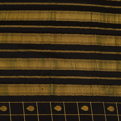 Mysore Crepe Silk Charcoal Black Saree