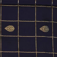 Mysore Crepe Silk Charcoal Black Saree