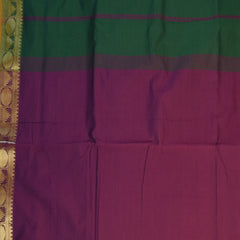 Semi Cotton Grape wine saree with jari boarder