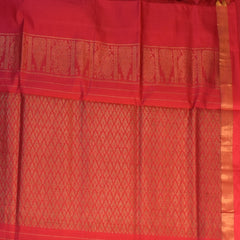 Kanchi silk cotton green saree with blouse