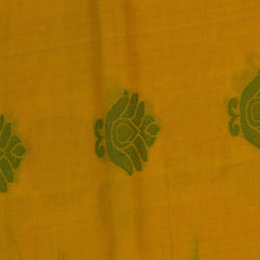 Kanchi silk cotton Yellow saree with blouse