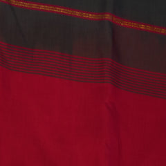 kanchi silk cotton deep pink saree with jari boarder