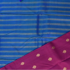 Kanchipuram Silk Violet Purple Saree with Blouse