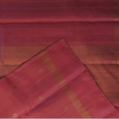 Kanchipuram Silk Mauve Saree with Blouse
