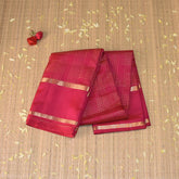 Kanchivaram pure silk Pink saree with jari boarder