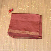 Kanchi Semi Cotton Silk Onion peel saree with jari boarder