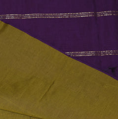 Semi Silk Cotton Green saree with jari boarder