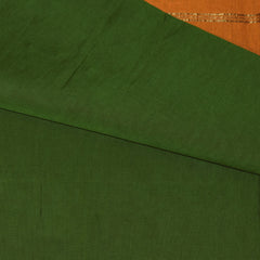 kanchi Cotton Green saree with jari boarder