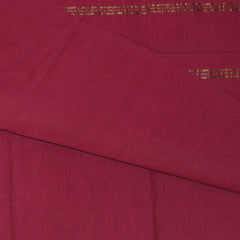 Kanchi Semi Cotton Silk Purple saree with jari boarder