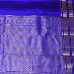 Kanchivaram Pure soft silk Royal blue saree with jari boarder