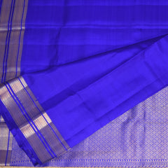 Kanchivaram Pure soft silk Royal blue saree with jari boarder