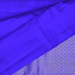 Kanchivaram Pure soft silk Royal blue saree with jari boarder