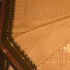 Kanchi Cotton Chandan saree with jari boarder
