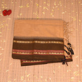 Kanchi Cotton Chandan saree with jari boarder