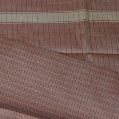 Kanchi Cotton Brown saree with thread boarder