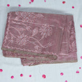 4342 pink super net benarasi saree