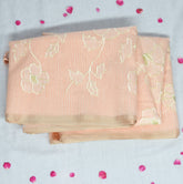 4347 peach super net benarasi saree