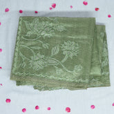 4343 green super net benarasi saree