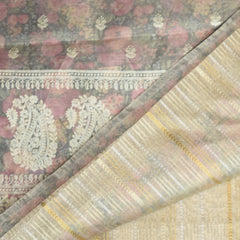 4356 ivory super net saree with black boarder