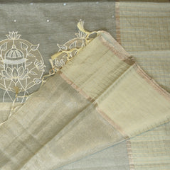 4350 dusky green super net benarasi saree