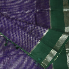 4370 purple semi tussur georgette saree