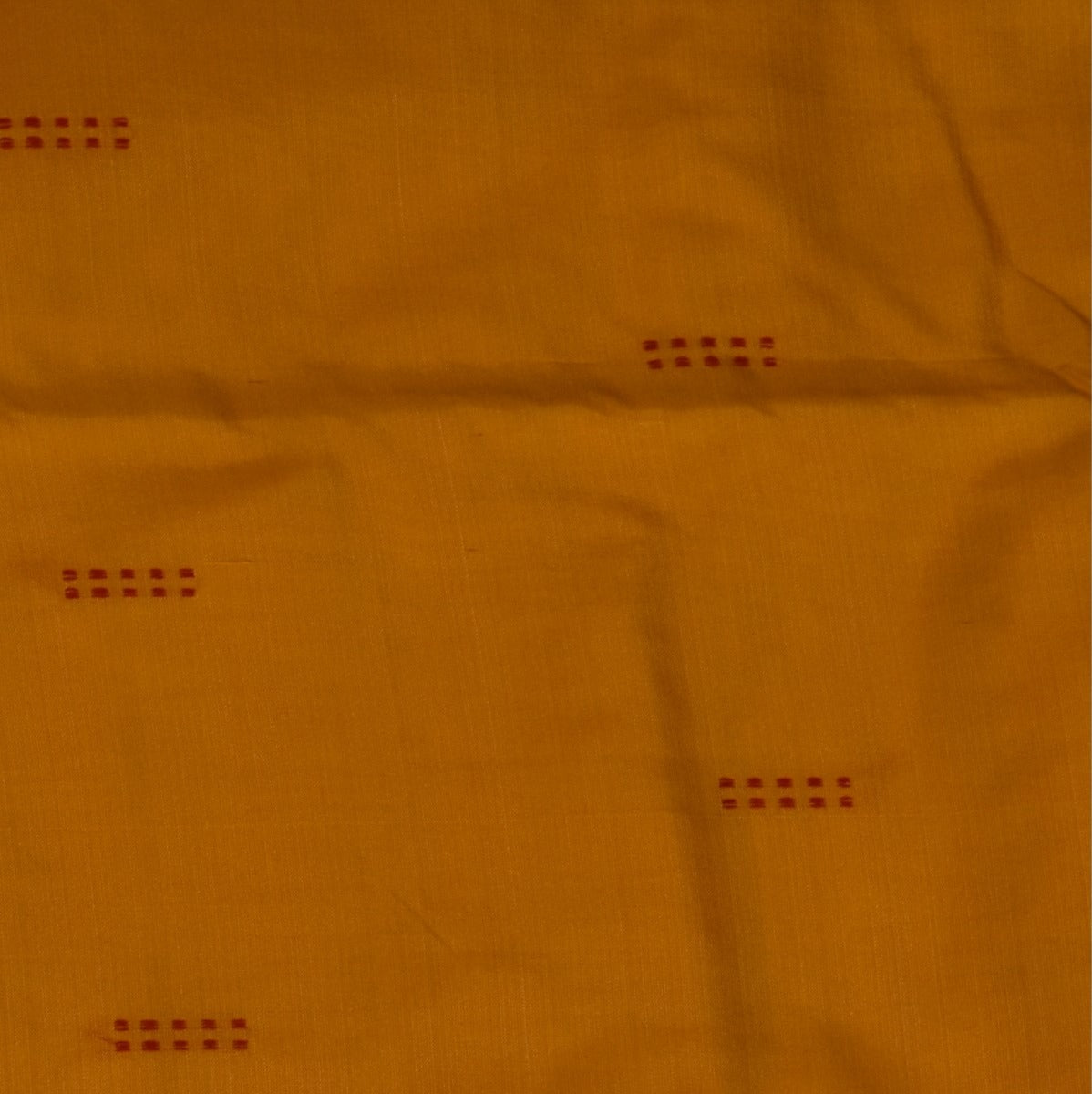 Kanchivaram silk Golden Amber Saree with Blouse