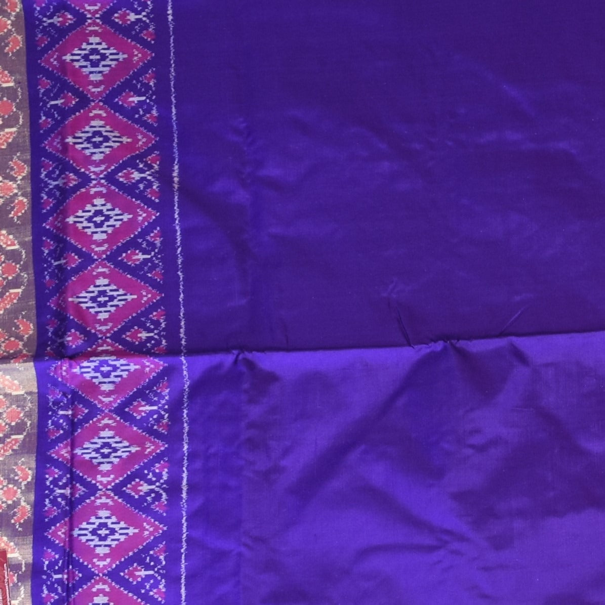 Pochampally ikkat Deep Indigo Saree with Blouse