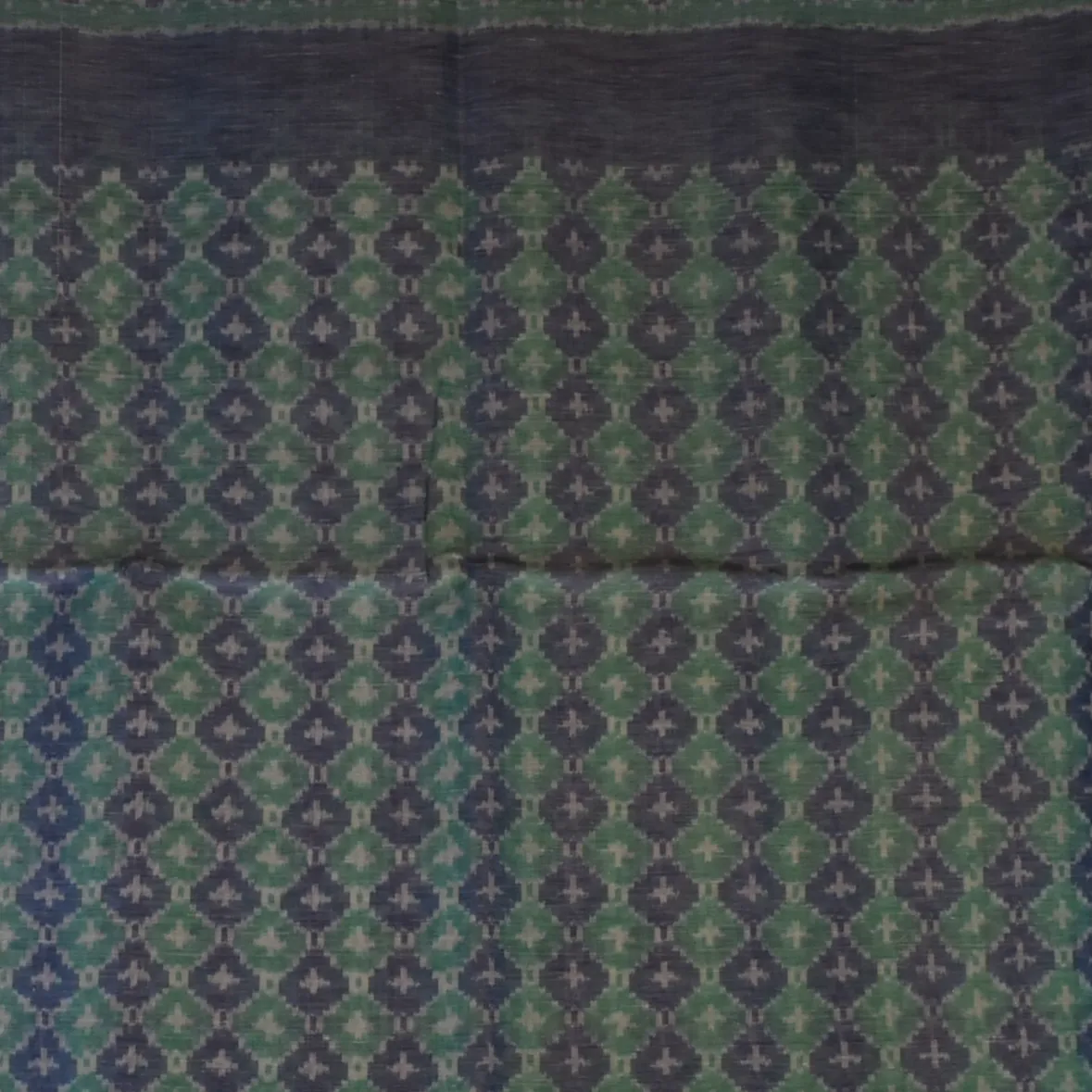 Pochampally ikkat Slate Blue Saree with Blouse