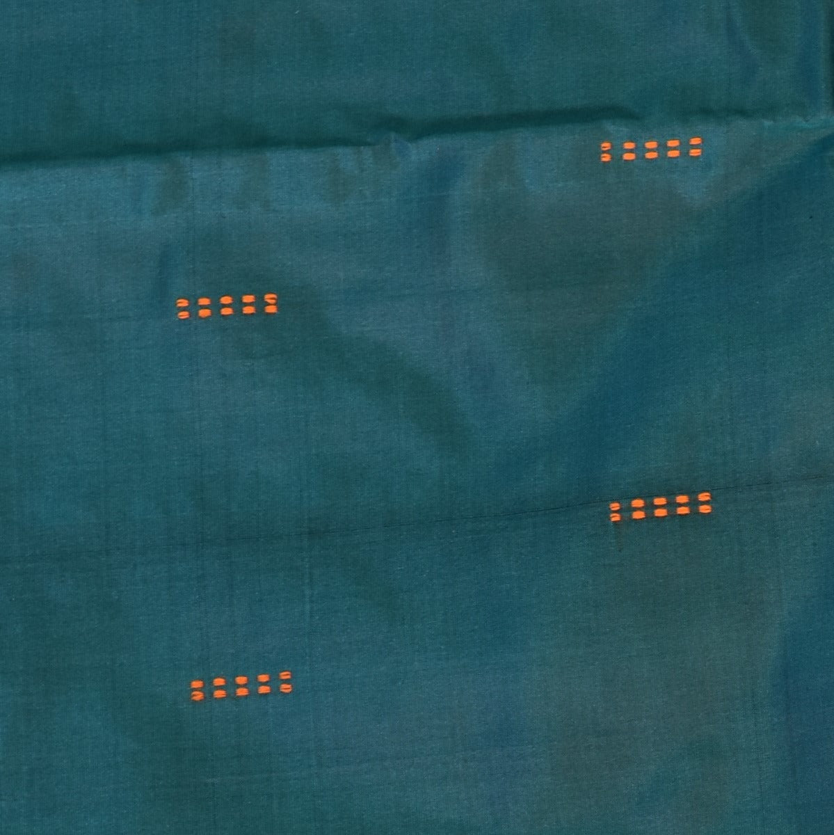 Kanchivaram silk Deep Teal Saree with Blouse