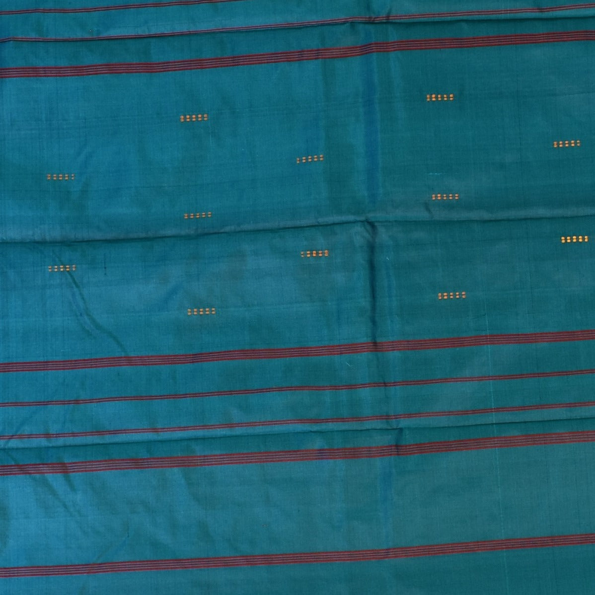 Kanchivaram silk Deep Teal Saree with Blouse