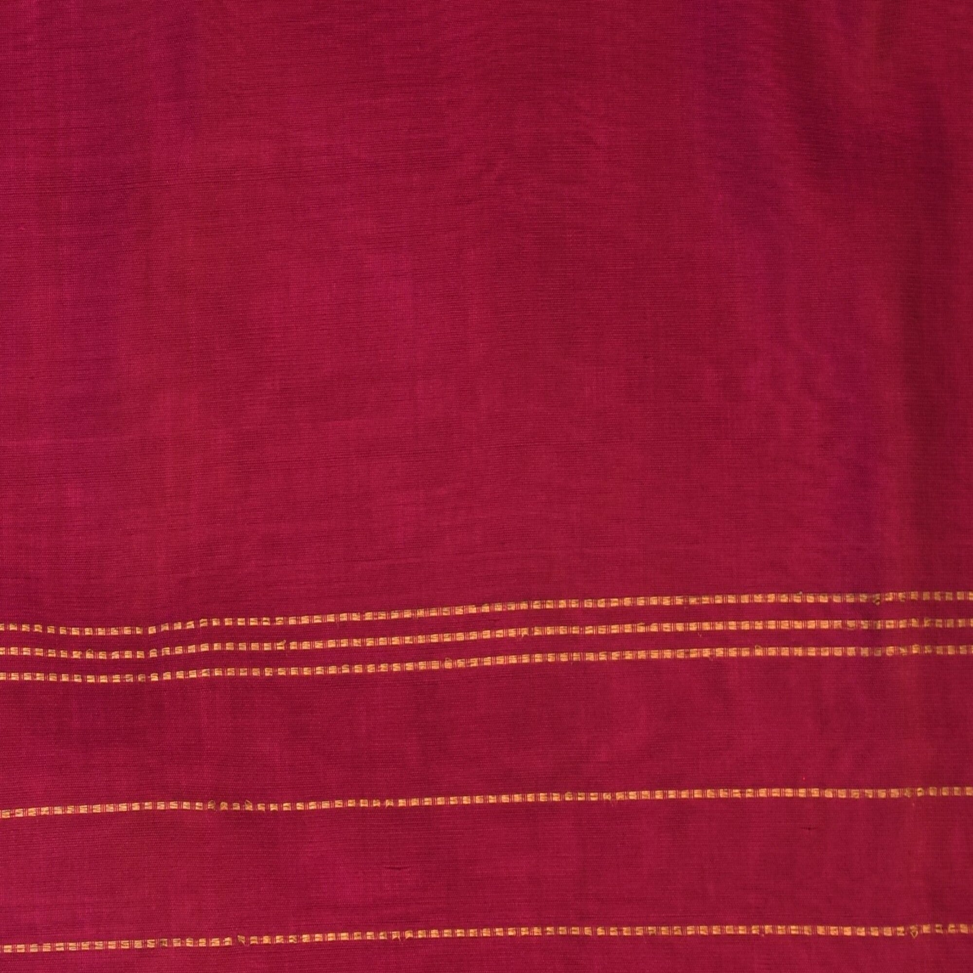 Silk cotton rani pink saree with blouse