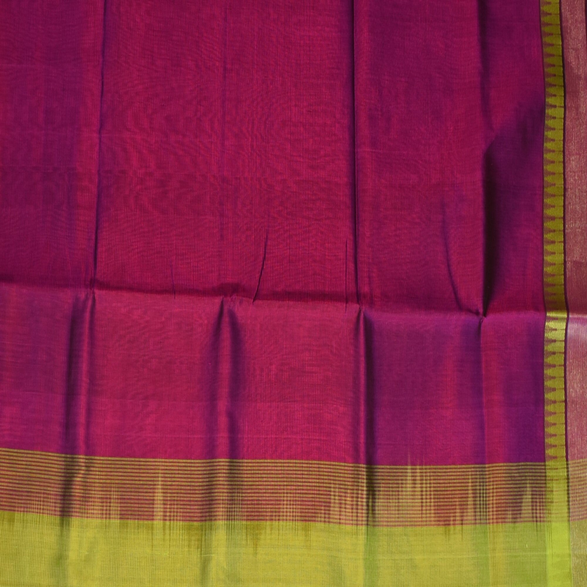 Silk cotton green saree with blouse