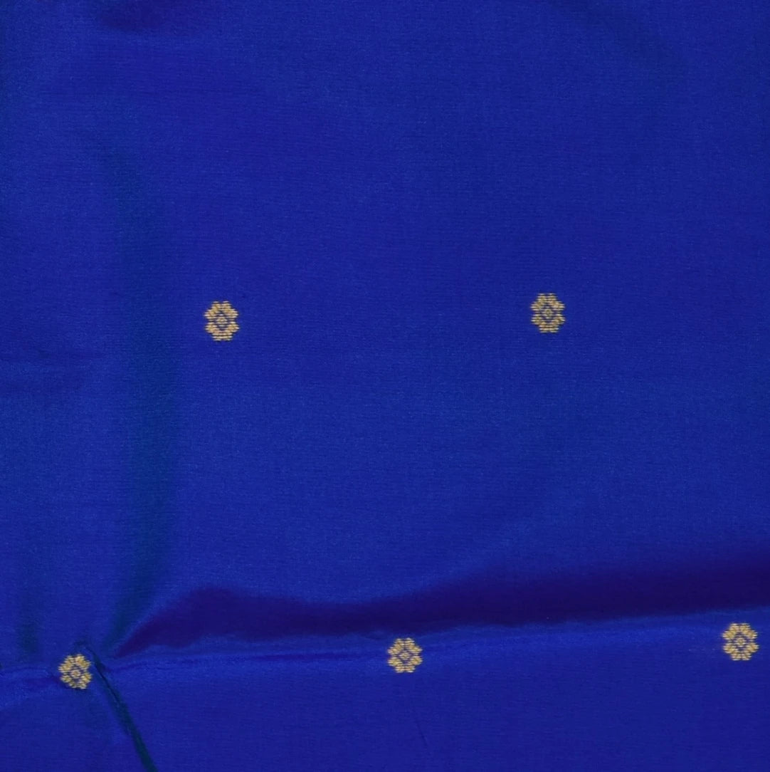 Ilkal Pure Silk Violet Saree With Pink Border