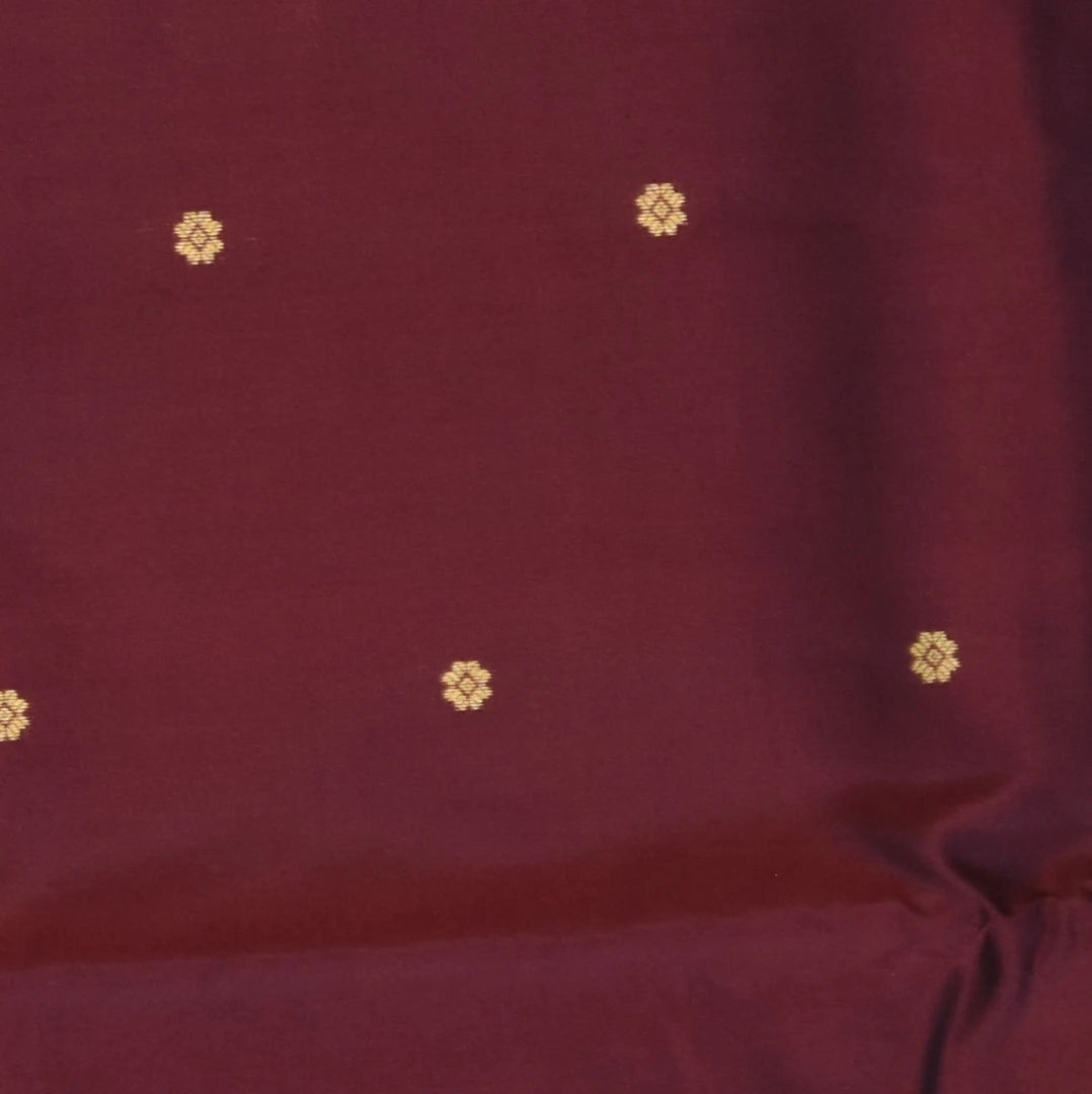 Ilkal Pure Silk Brown Saree Wih Black Border