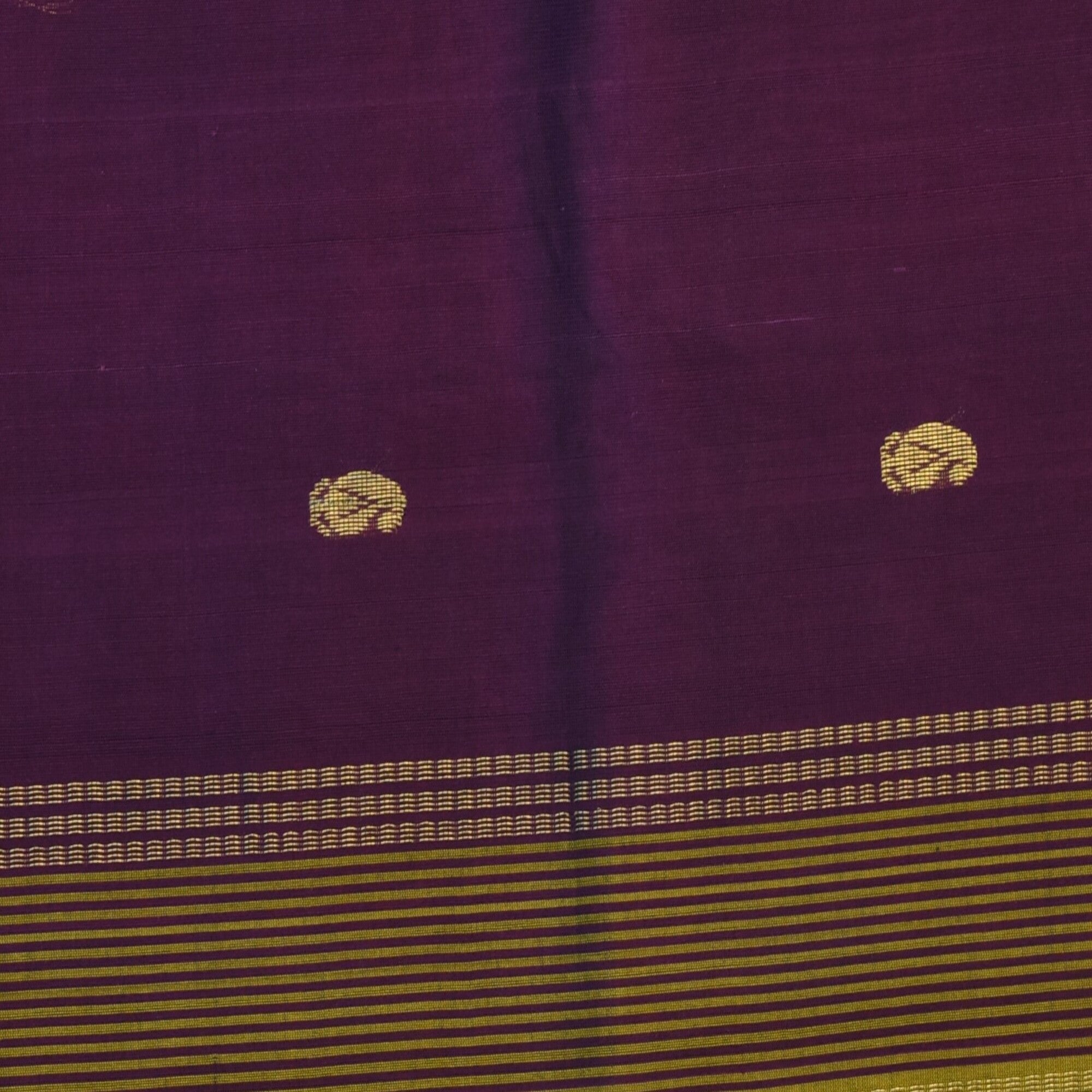 Silk cotton wine saree with jari boarder