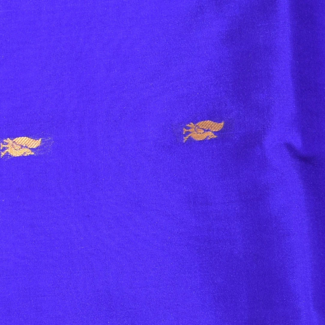 Ilkal Pure Silk Purple Saree With Zari Border